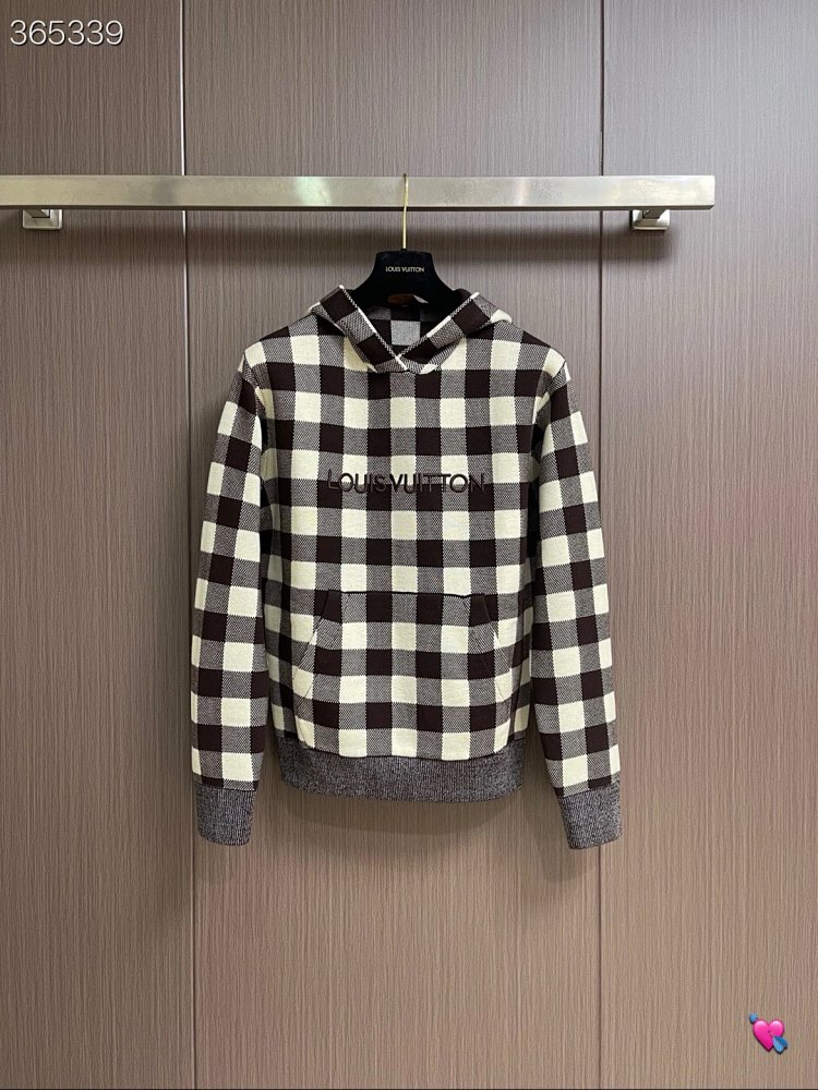 Louis Vuitton2026 New Men's Fashion Casual Letter Embroidery Color blocked Grid 