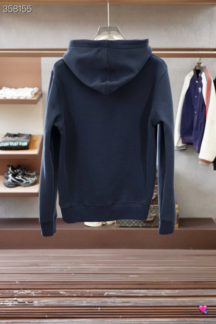 DiorDior classic CD embroidered hooded pure cotton men's fashionable casual hooded sweatshirt | Suup