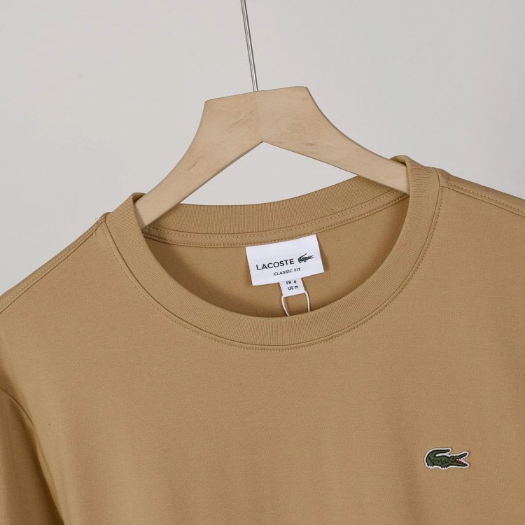 LACOSTE  French crocodile men's pure cotton round neck long sleeved T-shirt TH7307 | Suuperbuy Sprea