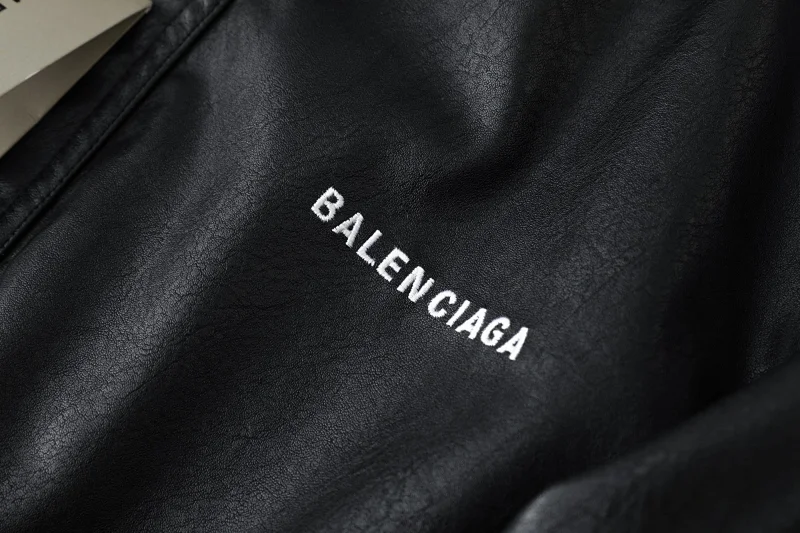 Balenciaga   Simulated PU leather jacket with loose fit | Suuperbuy Spreadsheet