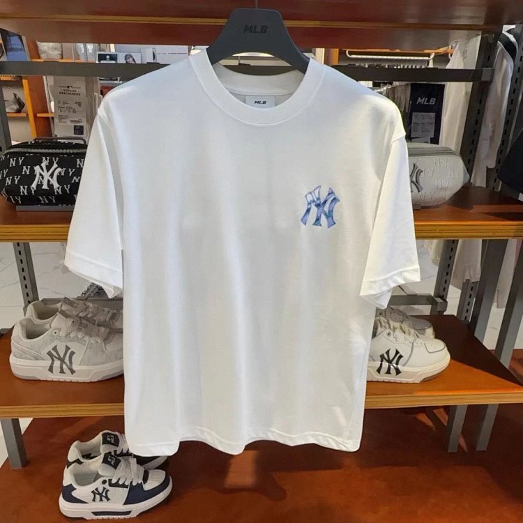 MLBLight luxury short sleeved t-shirt men's round neck half sleeved top unisex | Suuperbuy Spreadshe