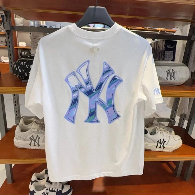 MLBLight luxury short sleeved t-shirt men's round neck half sleeved top unisex | Suuperbuy Spreadshe