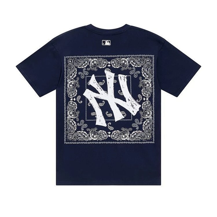 MLBLight luxury short sleeved t-shirt men's round neck half sleeved top unisex | Suuperbuy Spreadshe