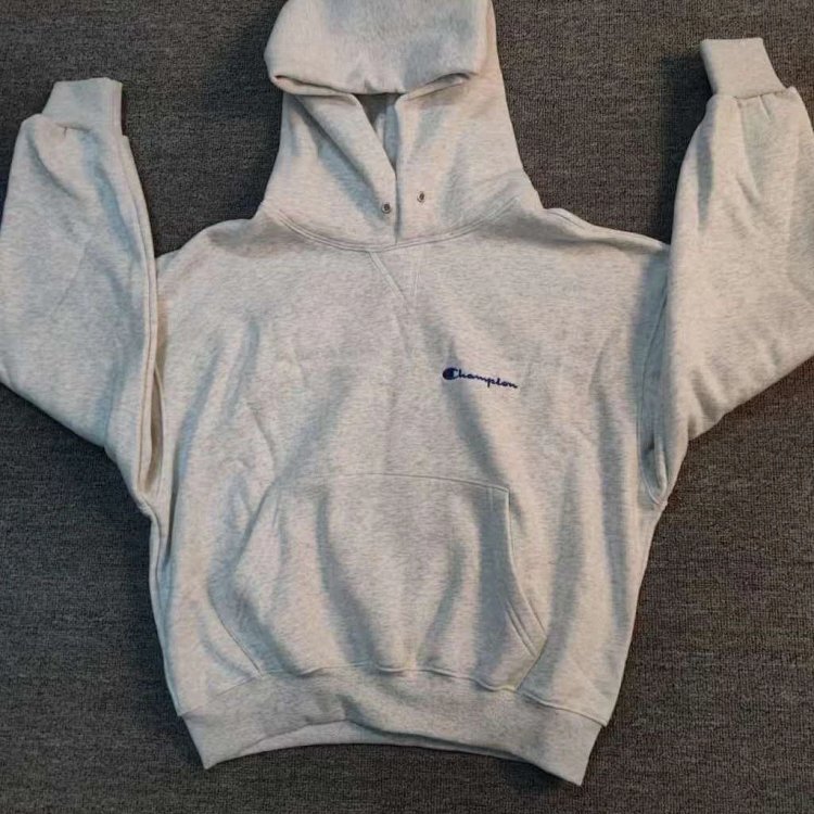 Champion 90s basic fleece sweatshirt jacket long sleeved perfect short wide boxy version ultimate wa