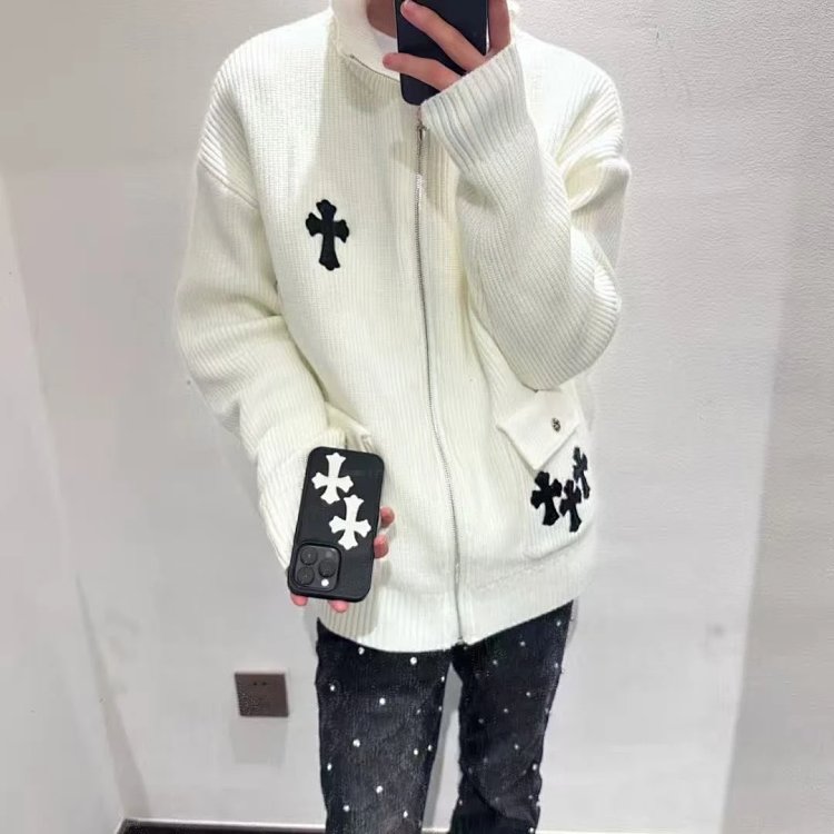 Chrome Hearts cardigan knitted sweater jacket for both men and women | Suuperbuy Spreadsheet