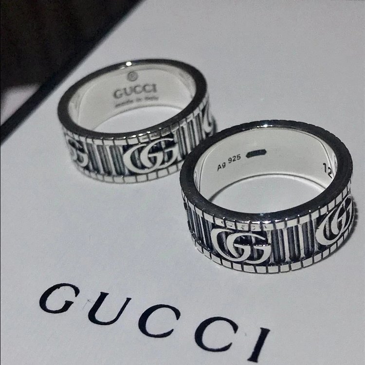 Couple Pair Ring 925 Silver Gucci GUUCI Vintage Double G Ring Vintage Vintage Vintage | Suuperbuy Sp