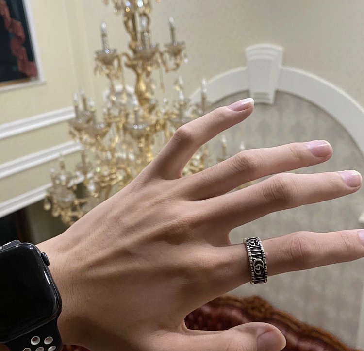 Couple Pair Ring 925 Silver Gucci GUUCI Vintage Double G Ring Vintage Vintage Vintage | Suuperbuy Sp