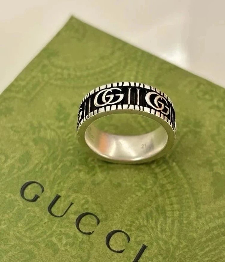 Couple Pair Ring 925 Silver Gucci GUUCI Vintage Double G Ring Vintage Vintage Vintage | Suuperbuy Sp