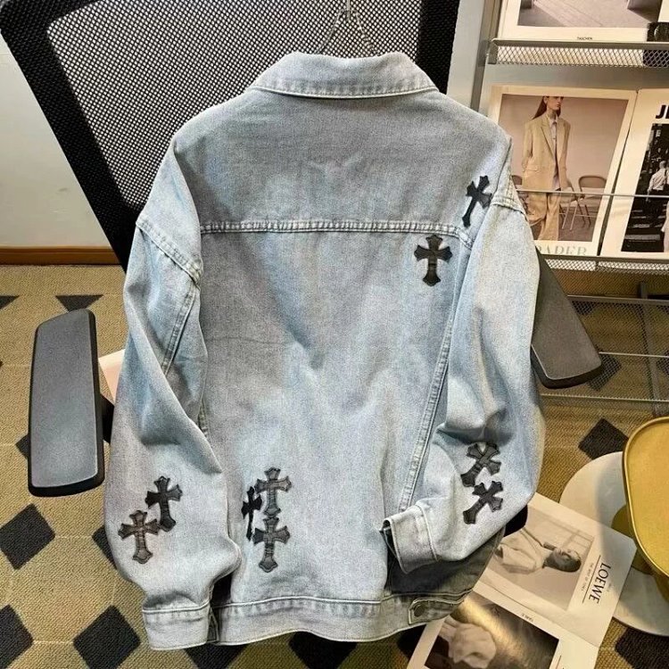 Chrome Hearts Light Luxury Cowboy Printed Coat Spring and Autumn Unisex Trendy Brand Men | Suuperbuy