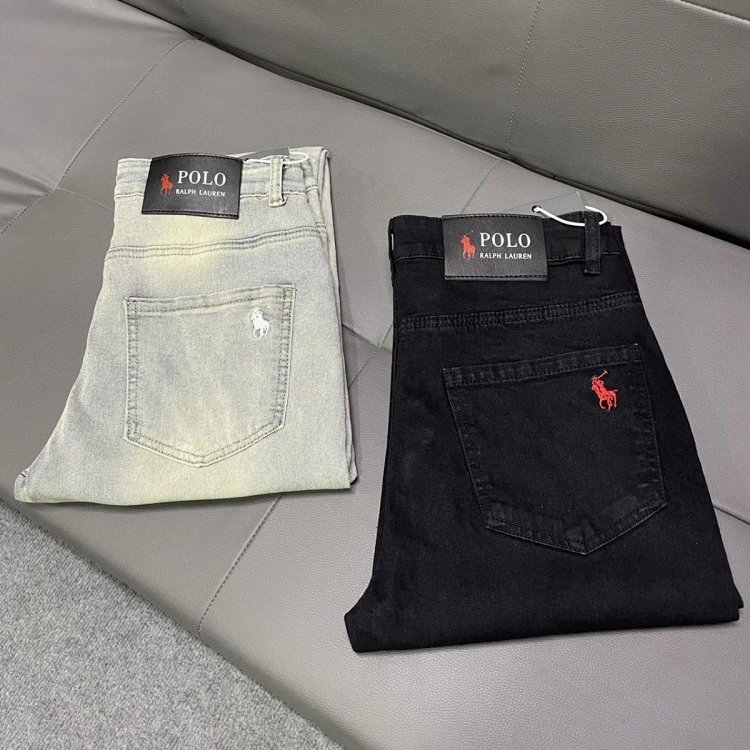 Ralph Lauren jeans embroidered casual pants straight leg slim fit pants | Suuperbuy Spreadsheet