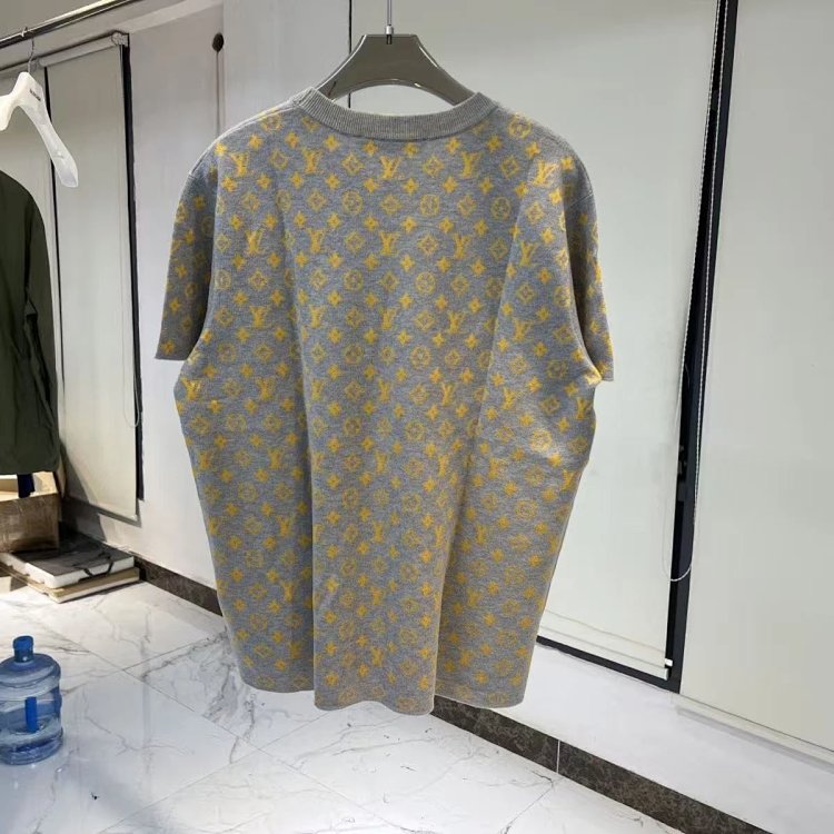 Louis Vuitton short sleeved T-shirt unisex knit top with half sleeves | Suuperbuy Spreadsheet