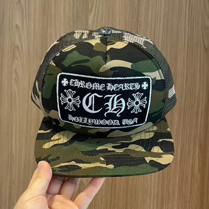 Chrome Hearts Hat Baseball Hat New Light Luxury Duck Tongue Hat Men's and Women's Duck Tongue Hats |