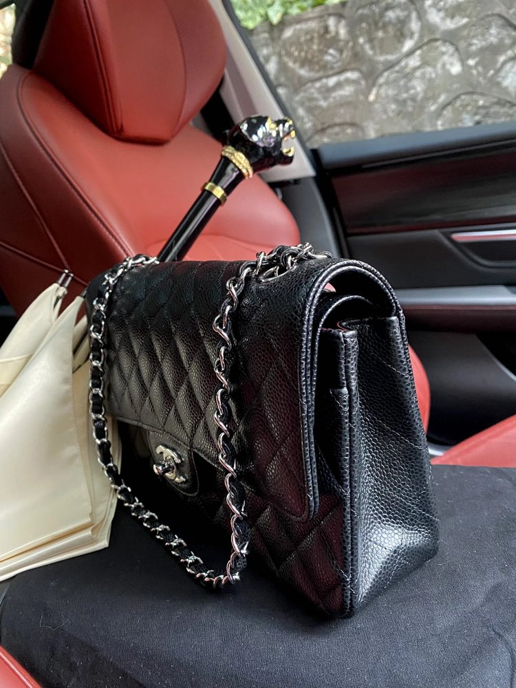 Chanel genuine leather women's bag with diamond grid chain shoulder crossbody bag | Suuperbuy Spread