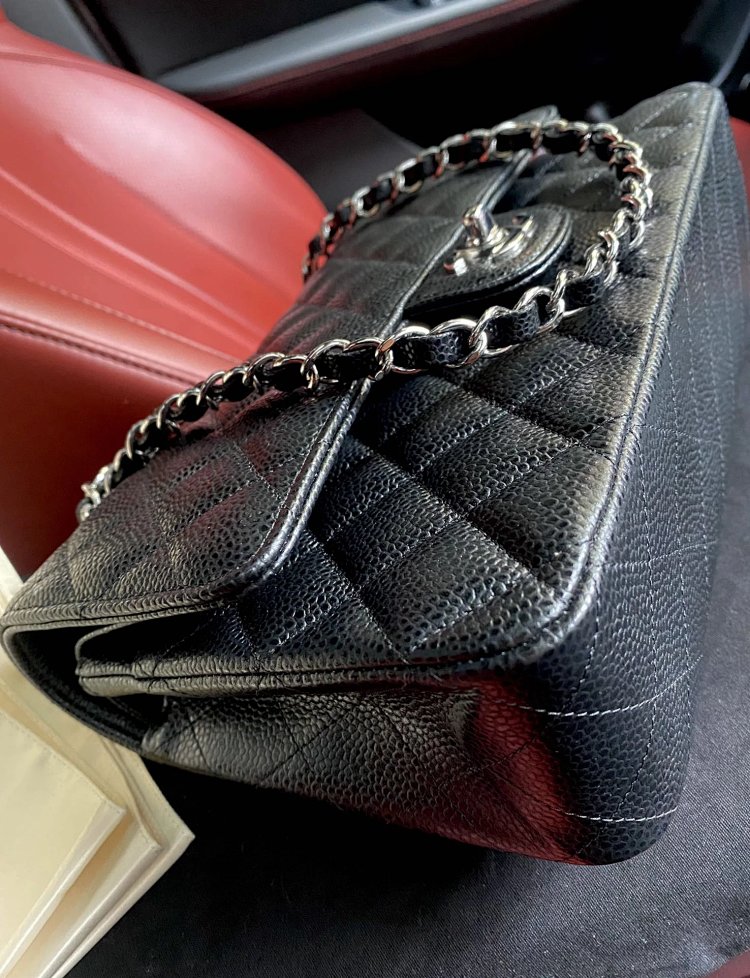 Chanel genuine leather women's bag with diamond grid chain shoulder crossbody bag | Suuperbuy Spread