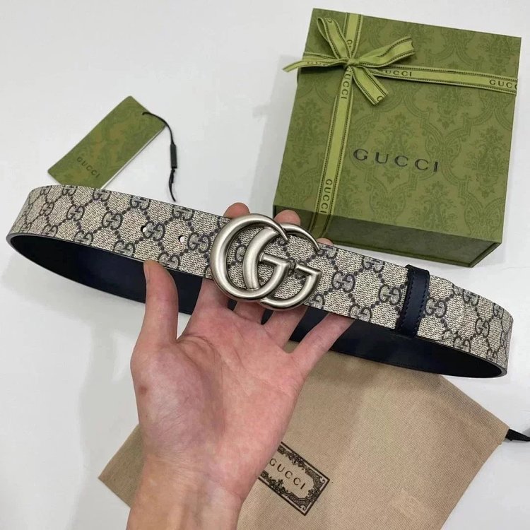 Gucci men's and women's belt PVC distressed calf leather vintage | Suuperbuy Spreadsheet