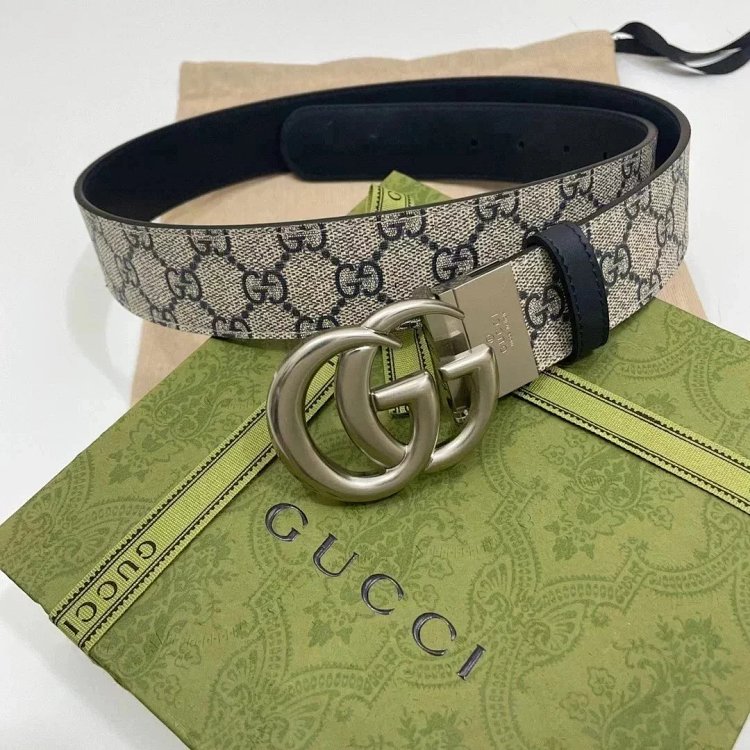 Gucci men's and women's belt PVC distressed calf leather vintage | Suuperbuy Spreadsheet