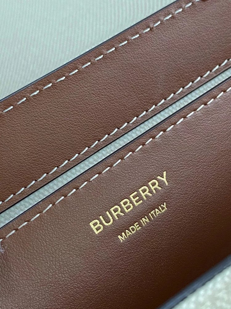 Burberry crossbody bag, single shoulder women's bag, Vintage plaid patchwork leather, Note crossbody