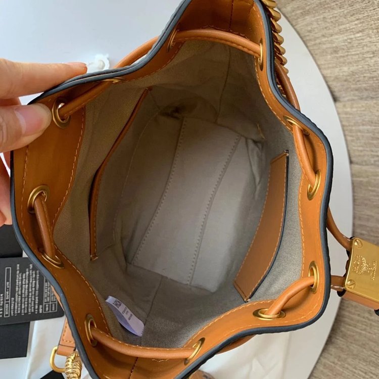 MCM Mini Drawstring Bucket Bag Imported Original Single Handbag Shoulder Bag Crossbody Bag | Suuperb