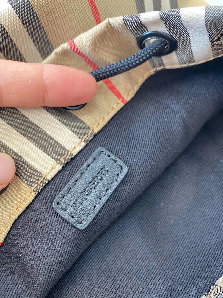 Burberry storage classic plaid canvas bucket bag drawstring bag | Suuperbuy Spreadsheet