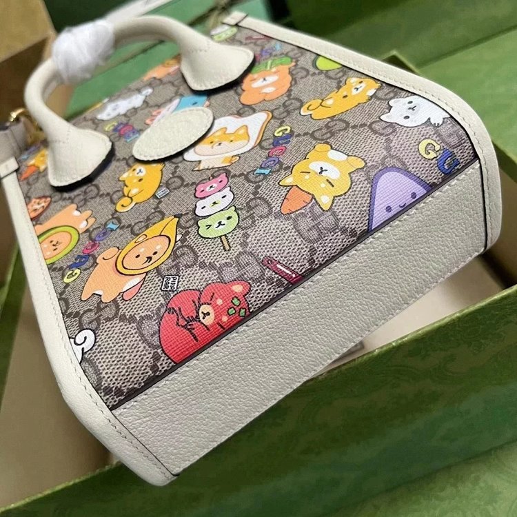 Gucci animal print mini tote bag music score bag crossbody bag shoulder bag unisex 699406 | Suuperbu