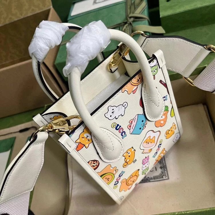 Gucci animal print mini tote bag music score bag crossbody bag shoulder bag unisex 699406 | Suuperbu