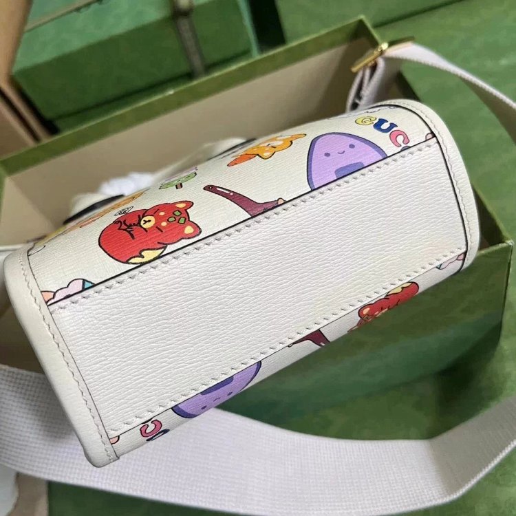 Gucci animal print mini tote bag music score bag crossbody bag shoulder bag unisex 699406 | Suuperbu