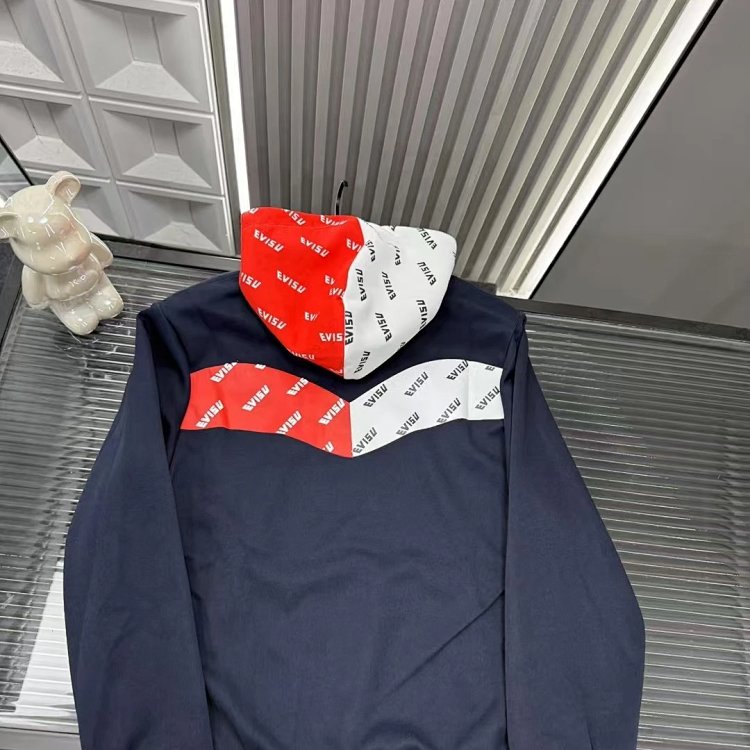 EVISU hooded red and white hoodie | Suuperbuy Spreadsheet