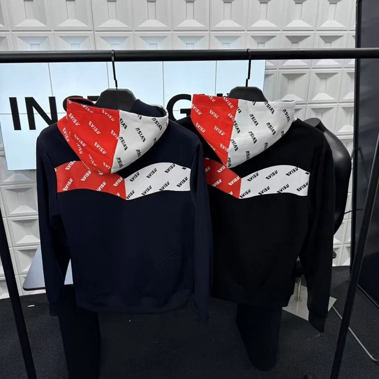 EVISU hooded red and white hoodie | Suuperbuy Spreadsheet