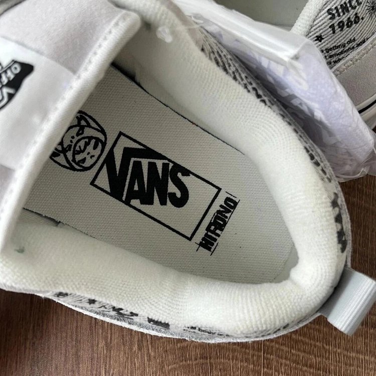 VANS Bubble Matt Ono Co branded Grey White Graffiti Casual Canvas Shoes | Suuperbuy Spreadsheet