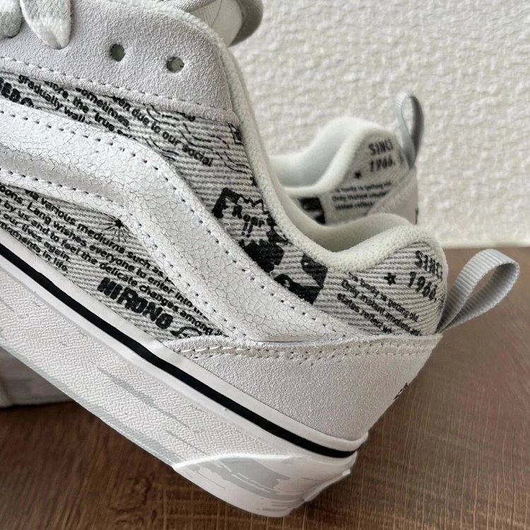 VANS Bubble Matt Ono Co branded Grey White Graffiti Casual Canvas Shoes | Suuperbuy Spreadsheet