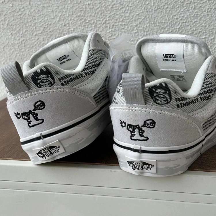 VANS Bubble Matt Ono Co branded Grey White Graffiti Casual Canvas Shoes | Suuperbuy Spreadsheet
