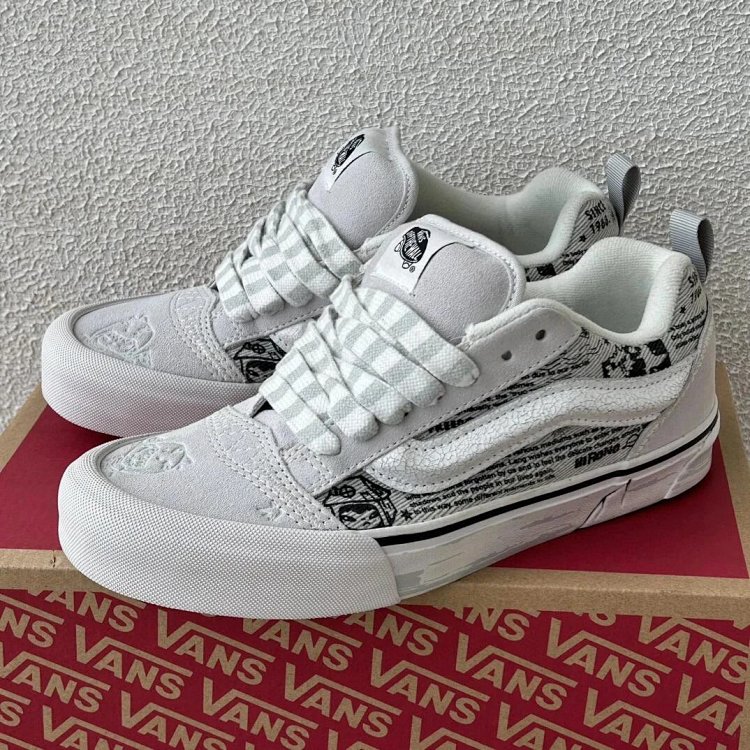 VANS Bubble Matt Ono Co branded Grey White Graffiti Casual Canvas Shoes | Suuperbuy Spreadsheet