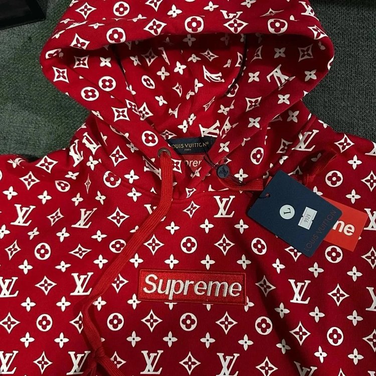 Supreme Co branded Full Print Red Hoodie | Suuperbuy Spreadsheet