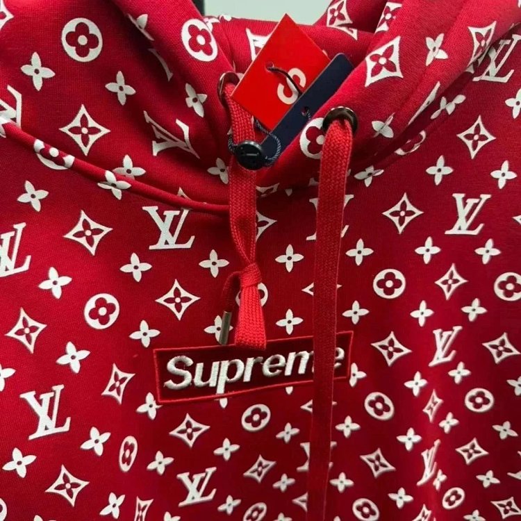 Supreme Co branded Full Print Red Hoodie | Suuperbuy Spreadsheet