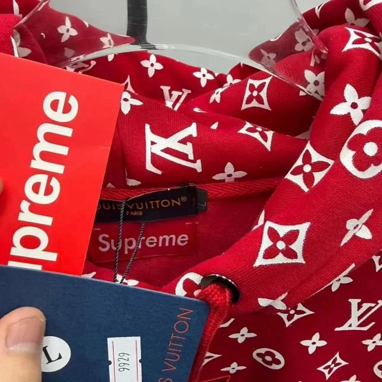 Supreme Co branded Full Print Red Hoodie | Suuperbuy Spreadsheet