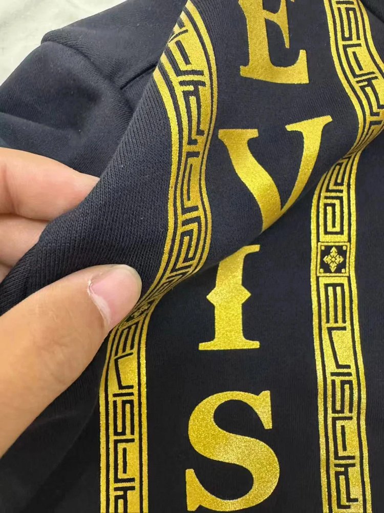 EVISU  Black gold hooded heavyweight hoodie | Suuperbuy Spreadsheet