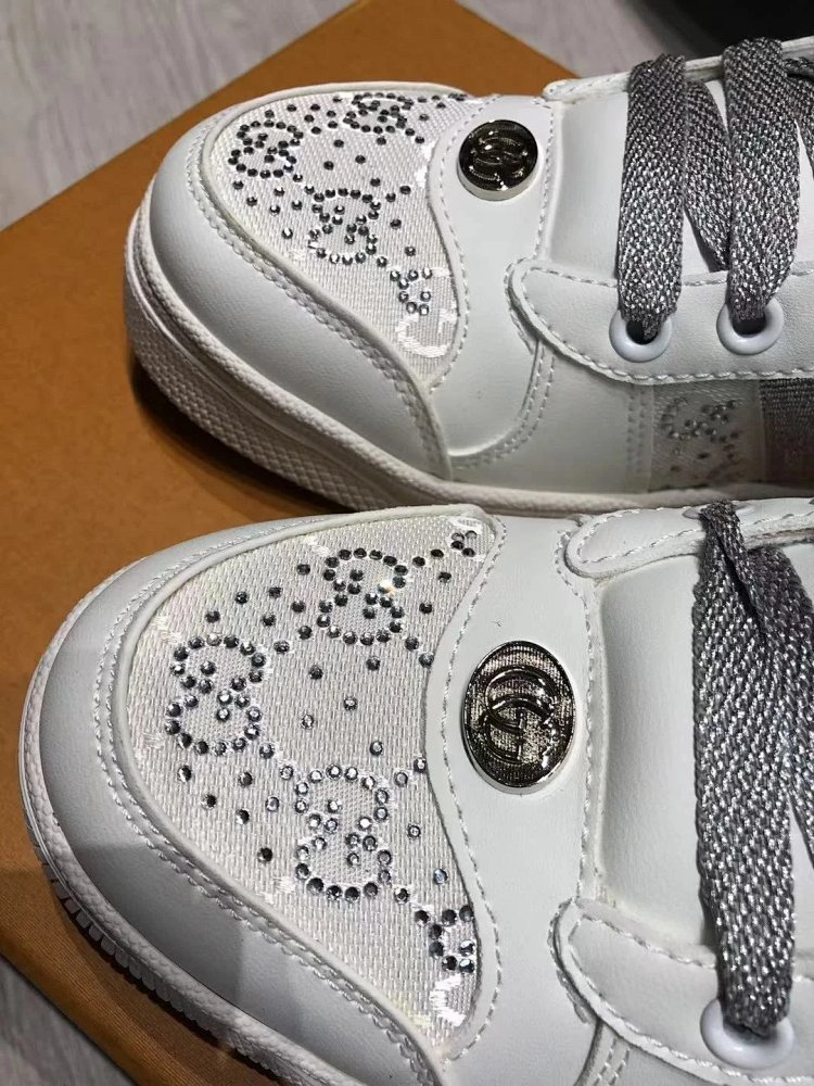 GUCCI dirty shoes, white rhinestone style fashionable board shoes | Suuperbuy Spreadsheet