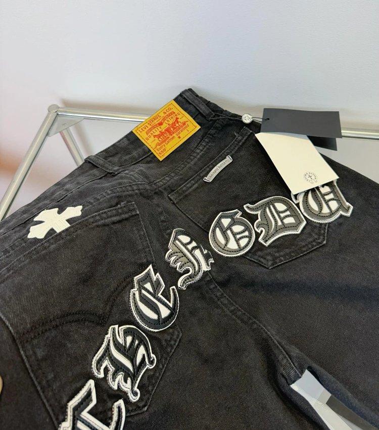 Chrome Hearts  High Street American Limited Loose Trendy Brand Washed Pants | Suuperbuy Spreadsheet