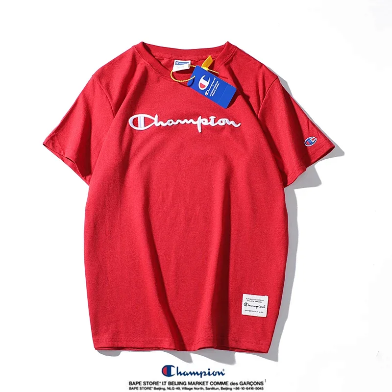 Champion Simple 3D Embroidered Cotton Short sleeved T-shirt | Suuperbuy Spreadsheet