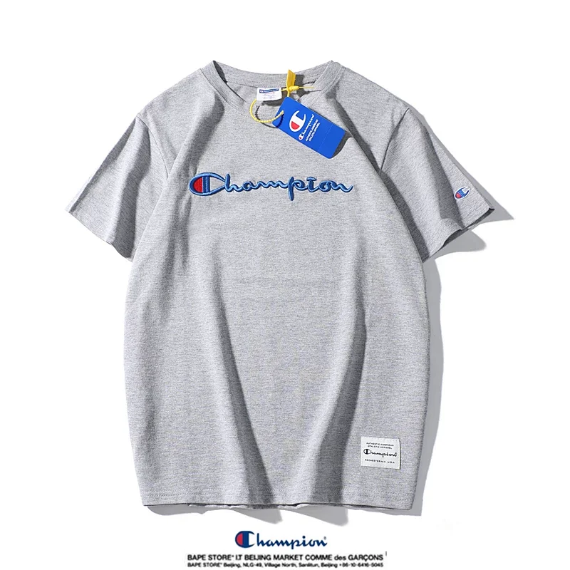 Champion Simple 3D Embroidered Cotton Short sleeved T-shirt | Suuperbuy Spreadsheet