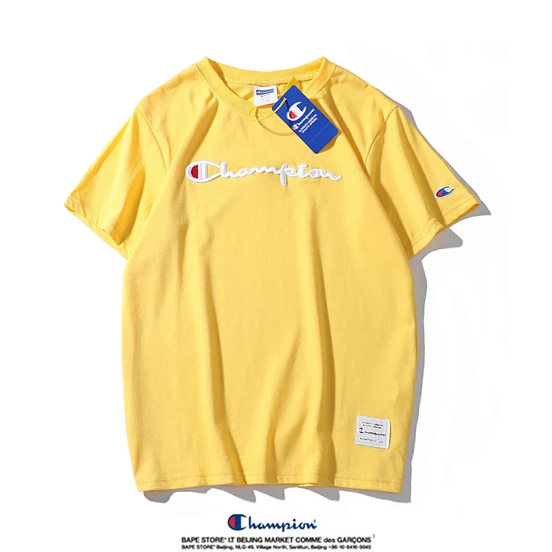Champion Simple 3D Embroidered Cotton Short sleeved T-shirt | Suuperbuy Spreadsheet