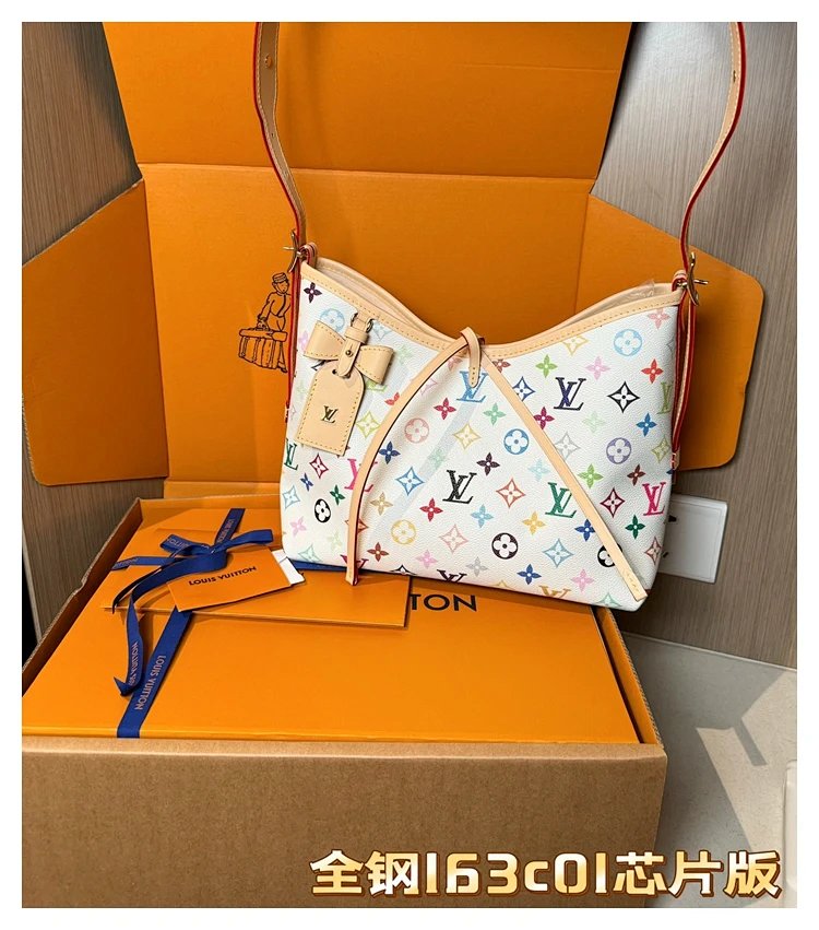 Louis Vuitton white tri colored CarryAll handbag | Suuperbuy Spreadsheet