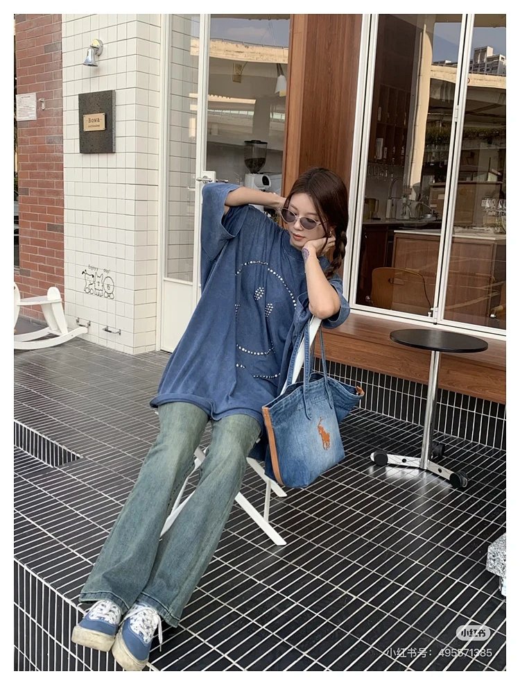 Ralph Lauren  Washed denim blue tote bag | Suuperbuy Spreadsheet