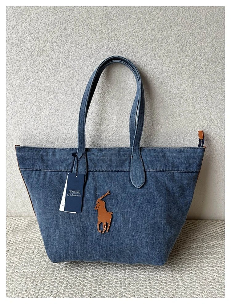 Ralph Lauren  Washed denim blue tote bag | Suuperbuy Spreadsheet