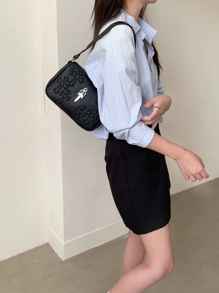 Chrome Hearts  Retro high-end lychee patterned shoulder bag | Suuperbuy Spreadsheet