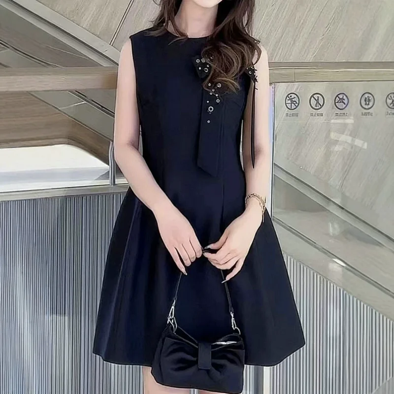 skitr Private high-end customized summer new product, girlish style with diamond studded bow and sle