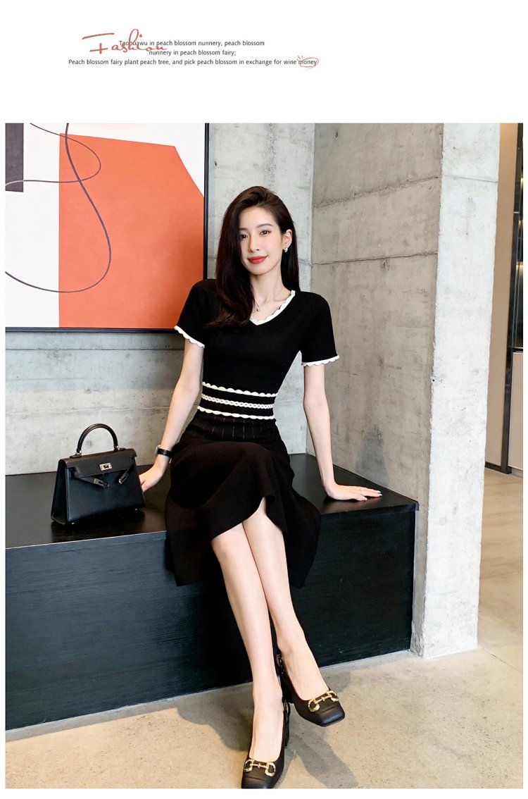 Summer new French Hepburn style small black dress | Suuperbuy Spreadsheet