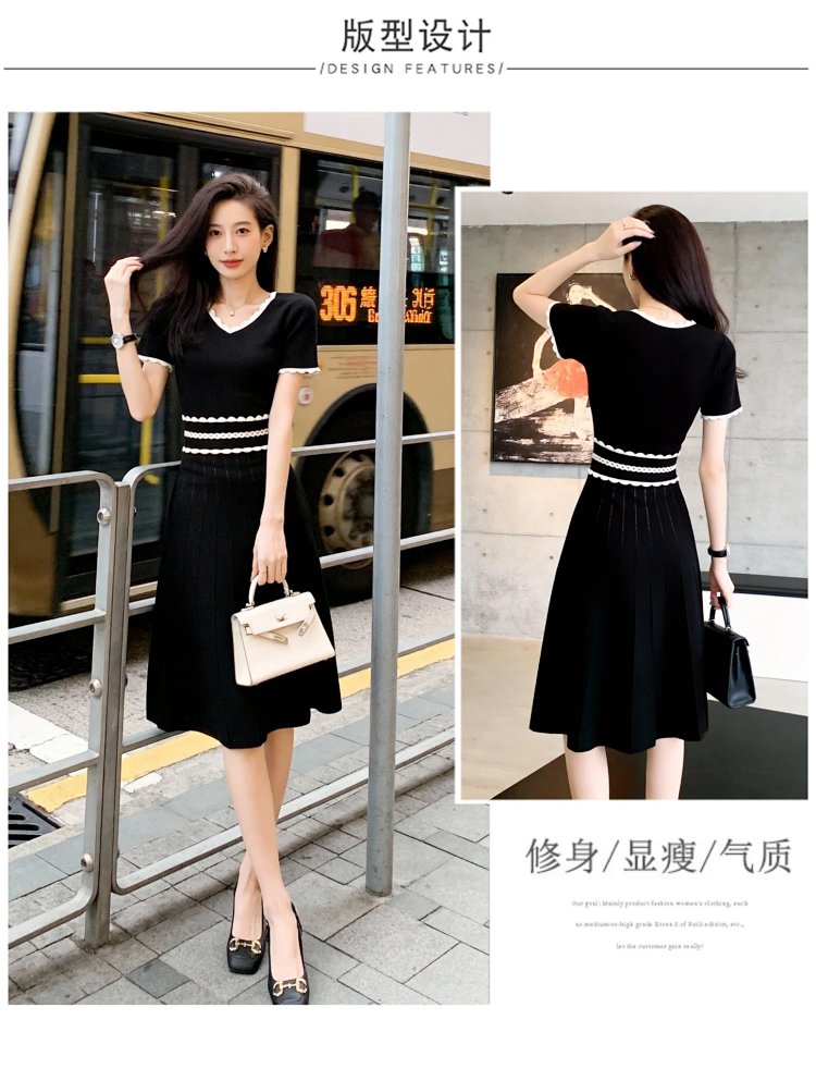 Summer new French Hepburn style small black dress | Suuperbuy Spreadsheet