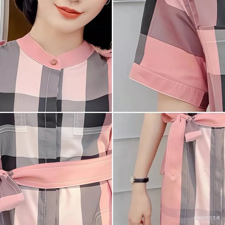 Burberry  British style casual mid length shirt skirt with floral patterns | Suuperbuy Spreadsheet