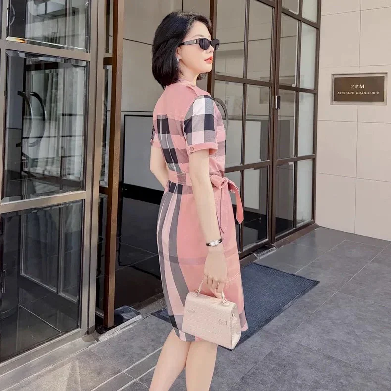 Burberry  British style casual mid length shirt skirt with floral patterns | Suuperbuy Spreadsheet